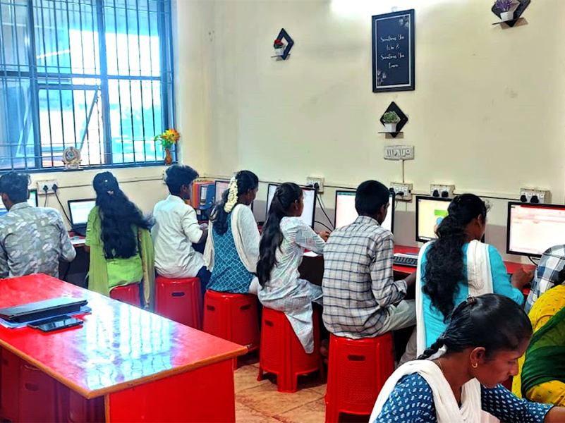 CCI Computer Education classroom training in Pudukkottai