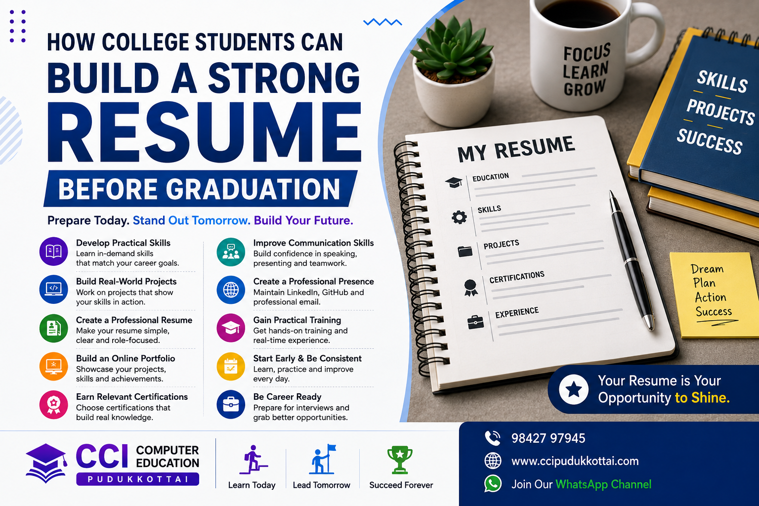 How College Students Can Build a Strong Resume Before Graduation